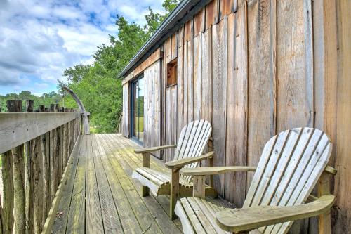 A szálláshely kívülről, La cabane de Gardelac in Saint-Martin-De-Gurson