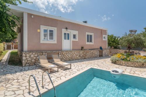 Vista exterior, Stathis Home in Léucade