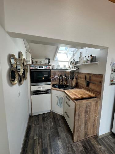 廚房, Heimat Apartment in 慕尼黑格拉芬