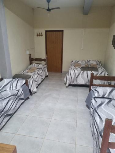 1 double bed, 3 twin beds