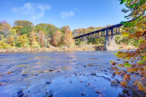 . Riverfront Apt with Fire Pit and Yard in Millers Falls