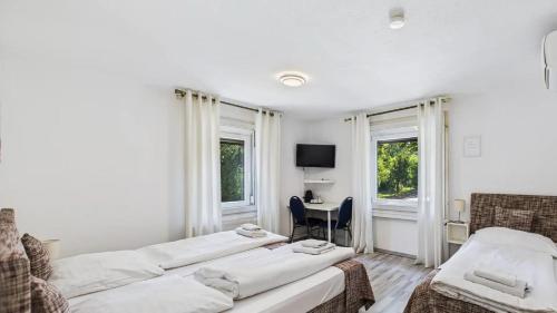 1 queen bed, 1 twin bed