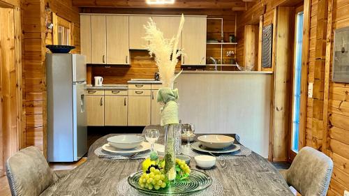 köök, VINNEN LODGE - Die moderne Holzhaus Oase in Lahden