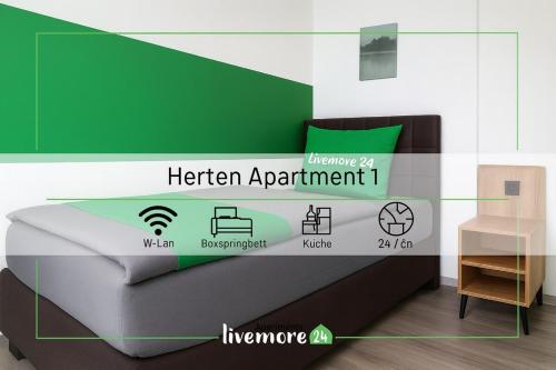 Livemore24 - Apartment 1 in Herten WLAN - Smart-TV - 24-7 Check-in und Küche in Herten, Deutschland