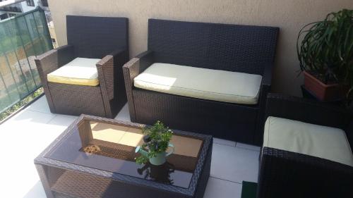 Balcony/terrace, Hetvezer Penthouse Apartments in Eszaki Varos
