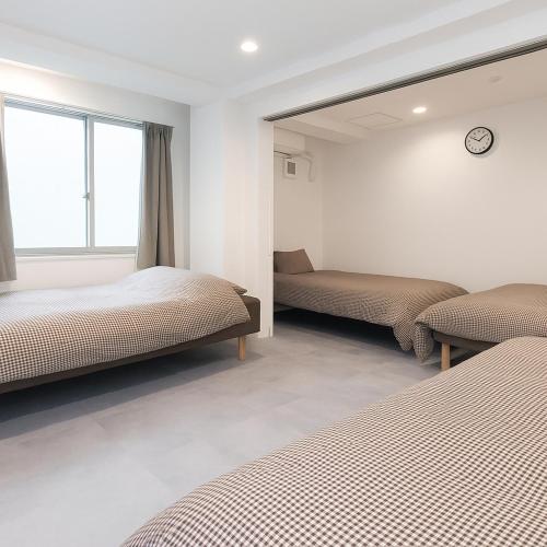 HK301 Osaka 2BR Family Apartment Near Namba Dotonbori Shinsaibashi Easy Access to USJ 大阪 なんば 道頓堀 心斎橋近く 家族向け2LDKアパート USJアクセス便利