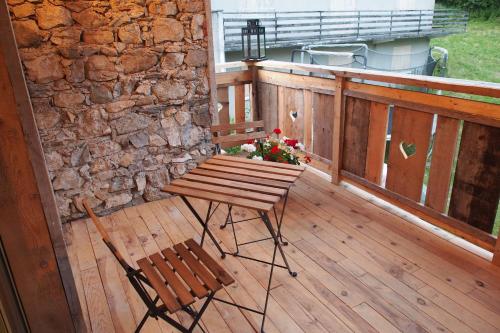 Erkély/terasz, Chez Julie in Thollon-les-Memises