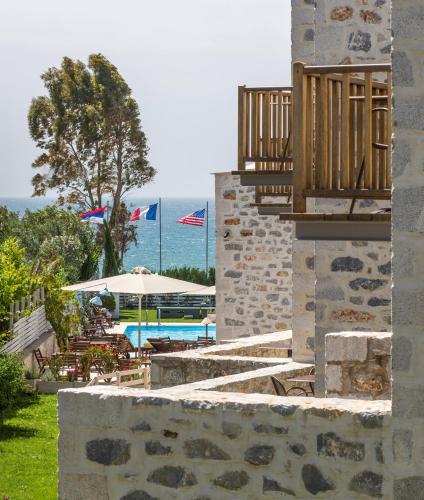 Balkons/terase, Thirides Beach Resort in Mavrovouni (Gytheio)