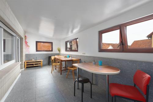 Erkély/terasz, Villa Filimena - Monteur Room in Grundau
