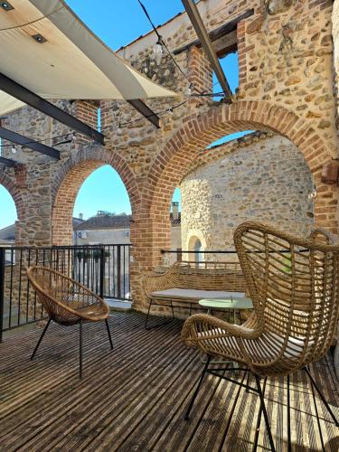 Balkons/terase, Gîtes NouLou - appartementen - airco (Gites NouLou - appartementen - airco) in Saint-Denis (Languedoc-Roussillon)