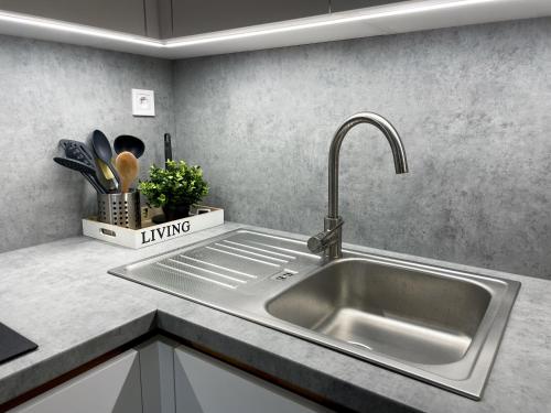 ห้องครัว, Apartmán FRIŠTENSKÉHO Olomouc (Apartman FRISTENSKEHO Olomouc) in เนเรดิน