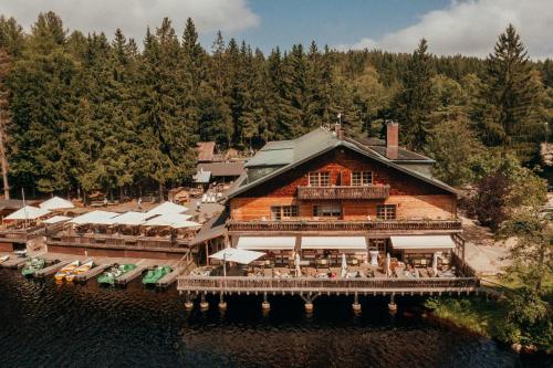 陽台/露台, Hotel Am Fichtelsee in 菲希特爾貝格