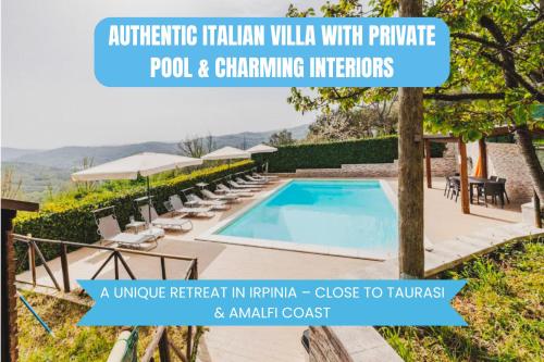 Panoramic Villa with Exclusive Pool in Irpinia in Тауразі