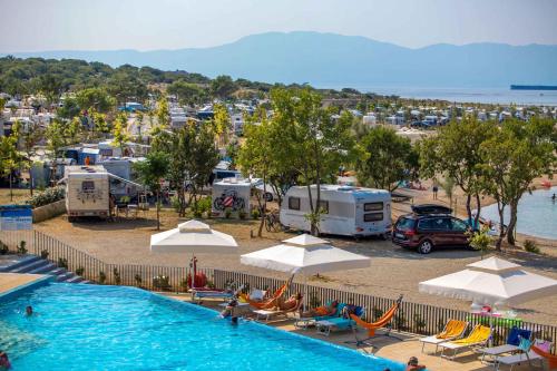 陽台/露台, Mobilehomes in Omisalj - Insel Krk 40194 in 奧米沙利