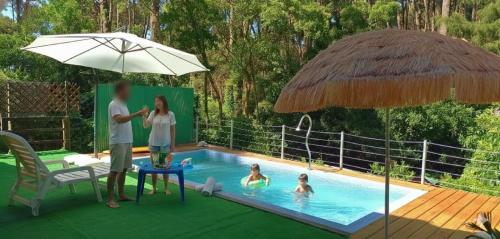 مسبح, Casa Gloria con Piscina - Jacuzzi exterior climatizada Relax Playa in Rincon del Indio