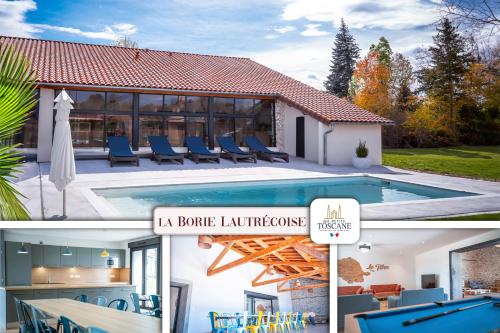 Viesnīcas āriene, La Borie Lautrecoise - 26 pers - Piscine chauffée & Clim (La Borie Lautrecoise - 26 pers - Piscine chauffee & Clim) in Vielmur-sur-Agout