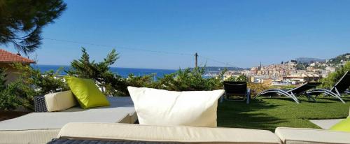 Cap au Sud,Vue panoramique mer,piscine - Location saisonnière - Menton