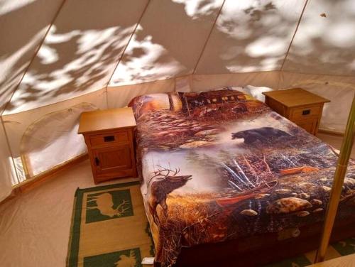 Remote Equipped Bell Tent Surrounded by Nature with Great Hiking Trails in Virginia in Čurčvilla (VA)