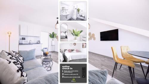 nestup - Zentrales Apartment mit Boxspringbetten, Smart-TV und ausgestatteter Küche in Kassel, Deutschland