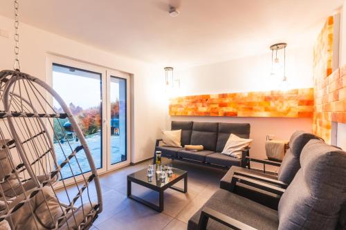 ทัศนียภาพ, Luxus-Ferienhaus mit Sauna, Hot Tub und grandiosem Panorama in ลังเงวีเซอ