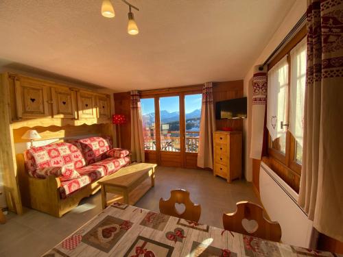 Charmant appartement 2 pièces, 4 pers, vue sud aux Saisies