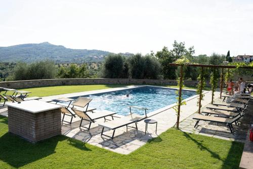Udvendig, Stone Villa Overlooking Panicale Vineyards in Panicale
