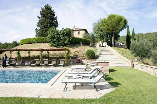 Udvendig, Stone Villa Overlooking Panicale Vineyards in Panicale