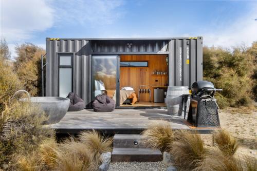 Viesnīcas āriene, Luxury Container and Cabin with Outdoor Bath in Queensberry