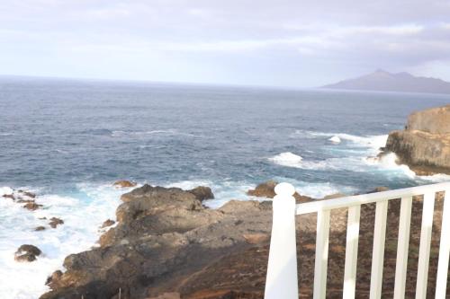 The edge of the Atlantic in Vila Da Ribeira Brava
