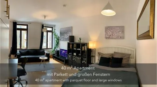 Zentrale, helle Ferienwohnung im schicken Altbau-Stil in Leipzig Zentrum Süd-Ost in Leipzig, Deutschland