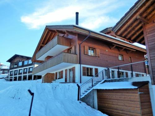外部景觀, Ferienwohnung Pfrundmatte mit Panoramablick in 埃希