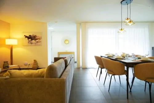 Apartment Niesen in See- und Bergnähe, modern, Erdgeschoss, ohne Treppen, 4 Gäste in Spiez, Schweiz