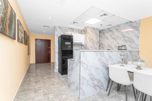 Kitchen, Escape 24 Spacious 1BR in Al Khail Heights in Al Quoz