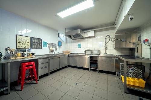 ห้องครัว, Auberge de Jeunesse de Tournai - Youth Hostel in ทัวร์เน