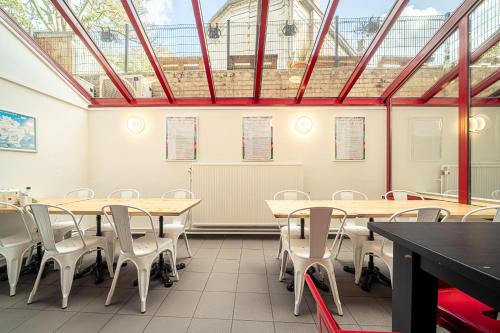 ห้องอาหาร, Auberge de Jeunesse de Tournai - Youth Hostel in ทัวร์เน