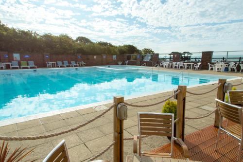 Utsikt, Whitecliff Bay Holiday Park in Brading