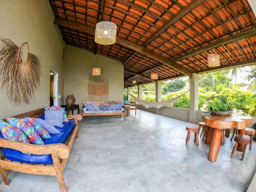 Balcony/terrace, MHV Milagres - Casa Arua, Luxo, Conforto e Privacidade a 60 metros da Exclusiva Praia do Marceneiro in Passo de Camarajibe