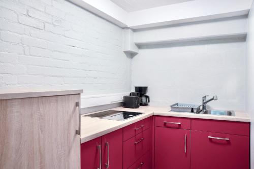 Kitchen, Urbanes zentrales Apartment in Eimsbuttel in Lokstedt