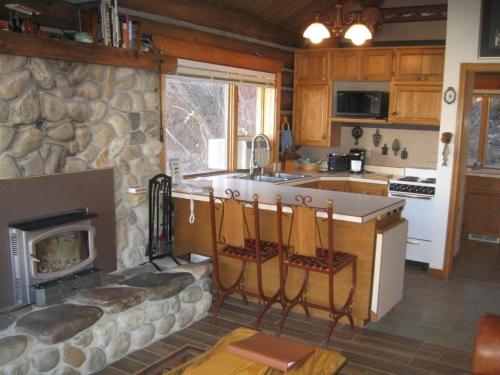 Rocky Mountains Nature Escape: Amazing Log Cabin with a Hot Tub in Darby, MT in 達拜
