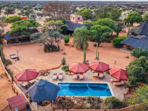 A szálláshely kívülről, Eningu Kalahari Lodge in Gobabis