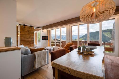  Ski-in Luxury Apartement in Center La Tzoumaz, Unterkunft in La Tzoumaz