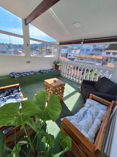 balkon/terras, Pousada Velha Tartaruga in Praia dos Anjos