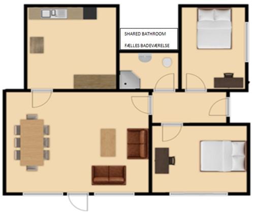 1 queen bed