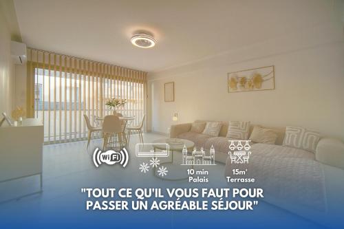Ruby - Terrace - 10 min Palais - VCA