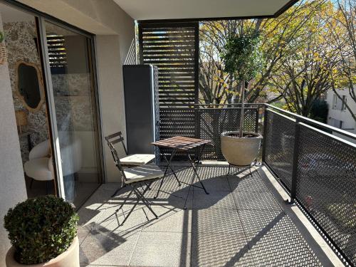 陽台/露台, Appartement cosy avec grand balcon à Bron (Appartement cosy avec grand balcon a Bron) in 布龍