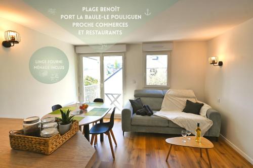 L'Escapade Bauloise - Cozy - Benoît Beach - Port - Location saisonnière - La Baule-Escoublac