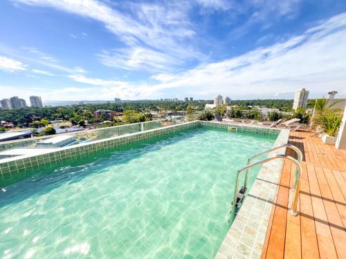 Úszómedence, 1 dormitorio in Marly