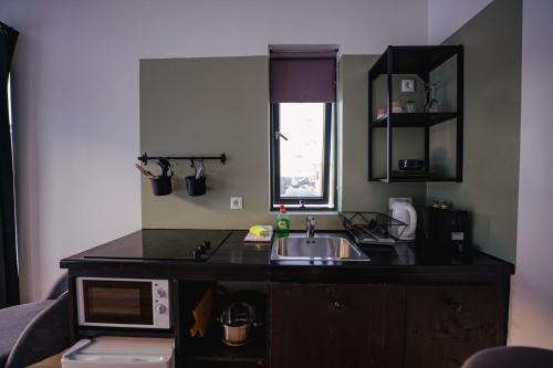 廚房, 哈芬納爾福爾酒店 (Hotel Hafnarfjall) in 博爾加內斯