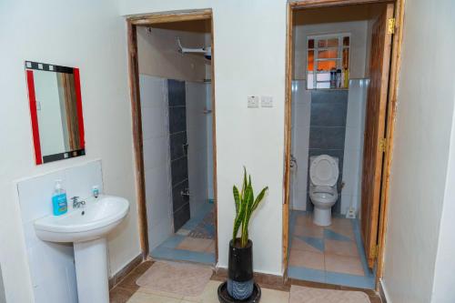 Vonios kambarys, Pearl Furnished Apartment in Nyeri