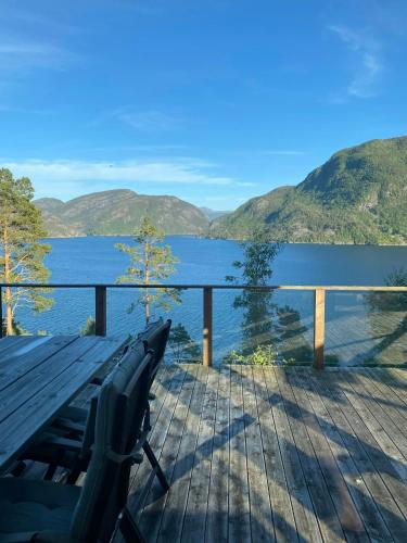 Viesnīcas āriene, Family Cabin With View Over Fjord, Mountain, Wood in Erfjord
